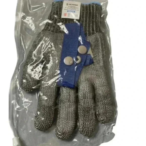 Schwer SlicePro ANSI A9 Cut Resistant Glove PR1706 Stainless Steel Mesh Metal... - Picture 2 of 3
